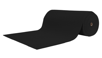 Antislip badmat - Per meter - Effen zwart - 65 cm breed - Multifunctionele mat voor natte ruimtes