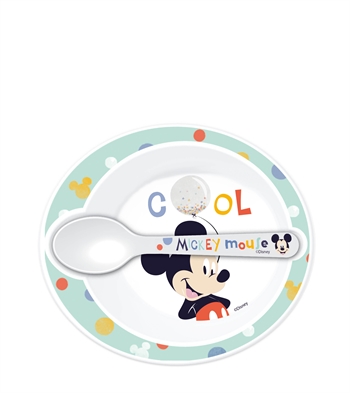 Mickey Mouse servies voor kinderen - Eetset in 2 delen voor kinderen - Mickey Mouse