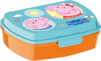 Peppa Pig lunchbox - Lunchbox met 1 vak voor kinderen - Peppa en George