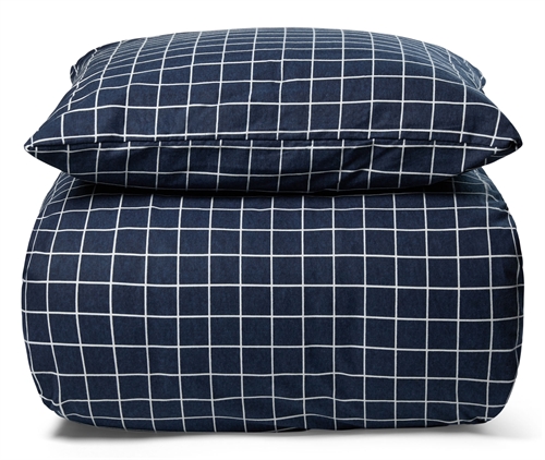 Flanel beddengoed - 140x200 cm - Geruit beddengoed - 100% flanel - Nordstrand Home beddengoedset