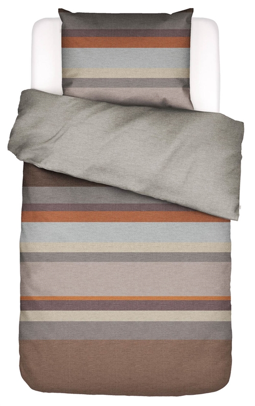 Essenza flanel beddengoed - 100% katoenflanel bedset - 140x200 cm - Kim Brown beddengoed