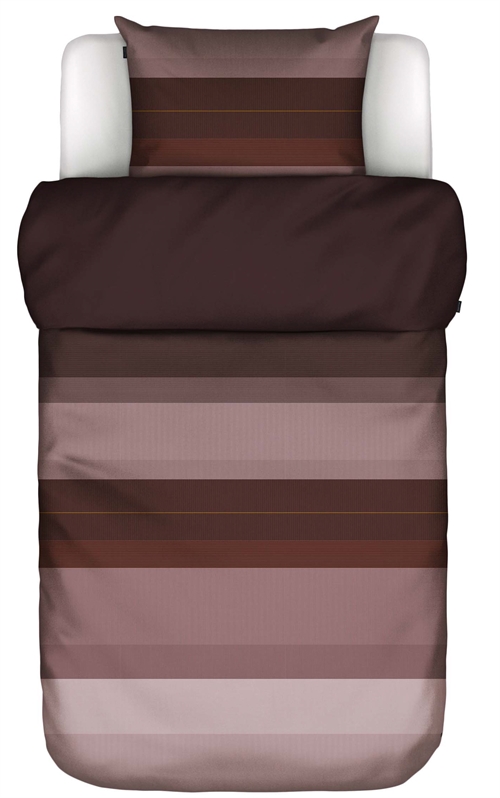 Marc O\'Polo beddengoed - 100% enzymgewassen katoenen set - 140x200 cm - Kiya Aubergine bedlinnen