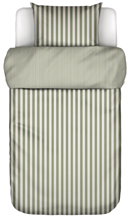 Marc O\'Polo beddengoed - 100% enzymgewassen katoenen bedset - 140x200 cm - Mikkeli Saga Green beddengoed.