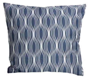 Kussensloop 60x63 cm - Wave blauw kussensloop - IN Style beddengoed in microvezel