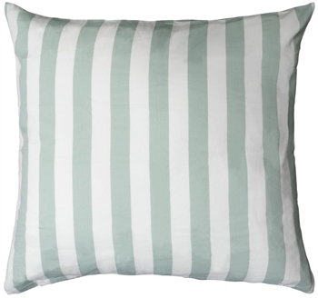 Kussensloop 60x63 cm - Nordic Stripe Mint - Mint en Wit - 100% katoen satijn