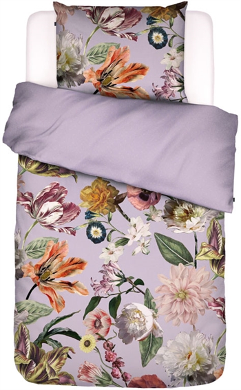 Essenza beddengoed - 140x200 cm - Filou lilac beddengoedset - Bloemen beddengoed van 100% katoen satijn