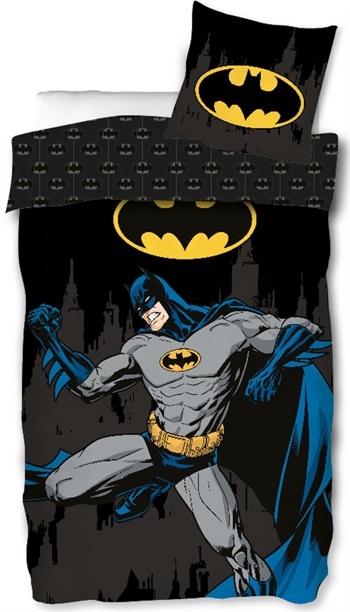 Batman beddengoed - 150x210 cm - Power - Omkeerbare beddengoedset met Batman - Beddengoed van 100% katoen