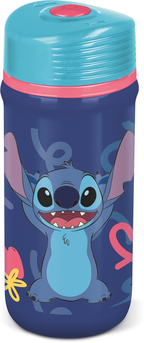 Stitch drinkfles - Drinkfles met tuit en schroefdeksel voor kinderen - Stitch