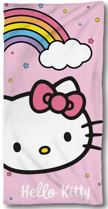 Badhanddoek Hello Kitty - 70x140 cm - 100% Katoen