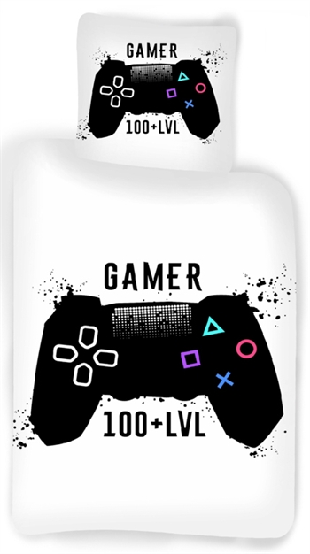 Beddengoed voor gamers - 150x210 cm - Gamer 100 + LVL - 100% katoenen beddengoedset