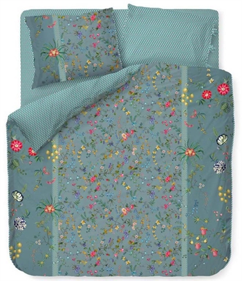 Beddengoed tweepersoons dekbed 200x200cm - Petites fleurs blue - Beddengoedset met 2 in 1 design - 100% katoen - Pip studio beddengoed