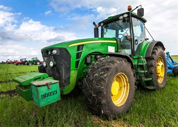 Kinderdeken - Groene tractor - 100x140 cm - Zacht en heerlijk fleecedeken - Borg Living