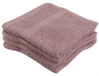 Washand - 30x30 cm - 4-pack - Oudroze - 100% Katoen - washandjes van By Borg