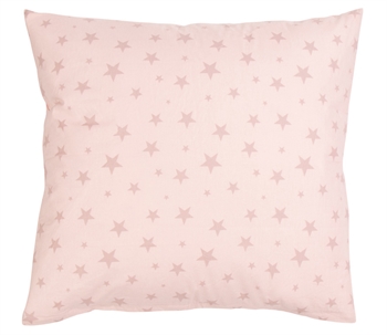 Kussensloop 60x63 cm - Roze met sterren - Kussensloop van 100% katoen