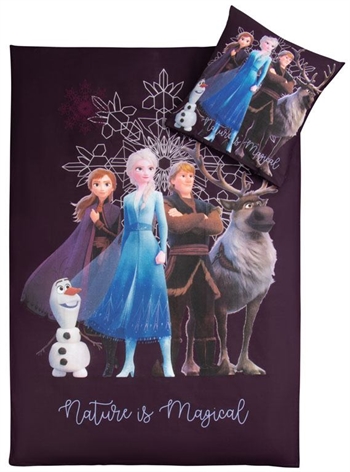 Frost beddengoed - 140x200 cm - Anna en Elsa - Nature is Magical - 100% katoenen set