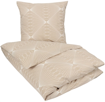 Beddengoed 150x210 cm - Diamond sand - Beddengoed van 100% katoen - Borg Living beddengoedset