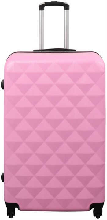 Grote koffer - Diamant roze - Hardcase koffer - Betaalbare slimme reiskoffer