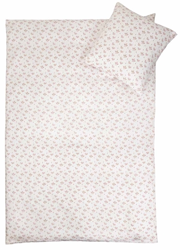 Beddengoed voor baby\'s 70x100 cm - Zomerwit - 100% katoensatijn - By Night beddengoedset