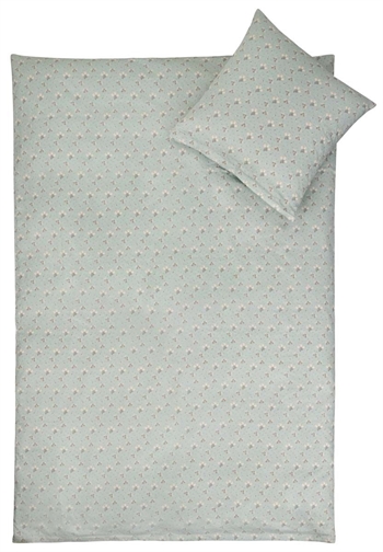 Beddengoed voor baby\'s 70x100 cm - Zomerturkoois - 100% katoen satijn - By Night beddenset