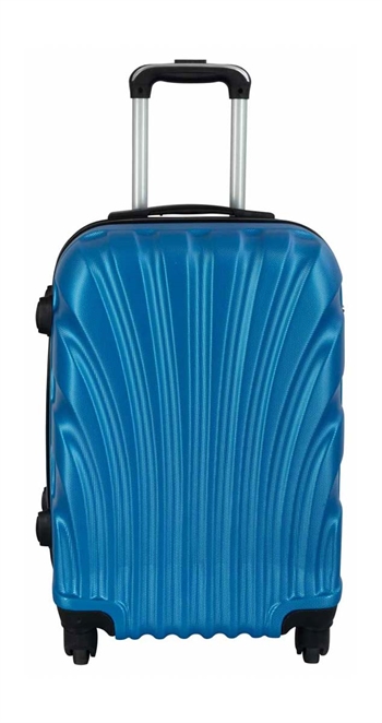 Middelgrote koffer - Blauwe Schelp hardcase koffer - Exclusieve reiskoffer