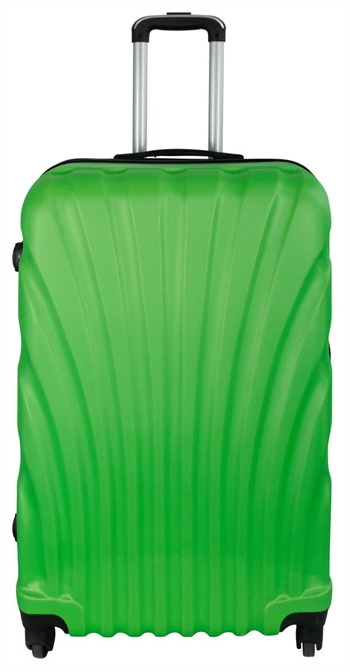 Grote koffer - Groene Mossel hardcase koffer - Exclusieve reiskoffer