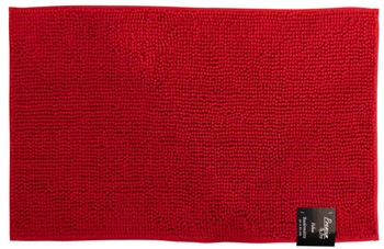 Badmat - 50x80cm - antislip badmat in rood - Klaproos - Premium By Borg