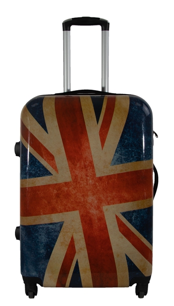 Koffer - Hardcase koffer - Afmeting Medium - Koffer met motief - Union Jack - Exclusieve lichtgewicht reiskoffer