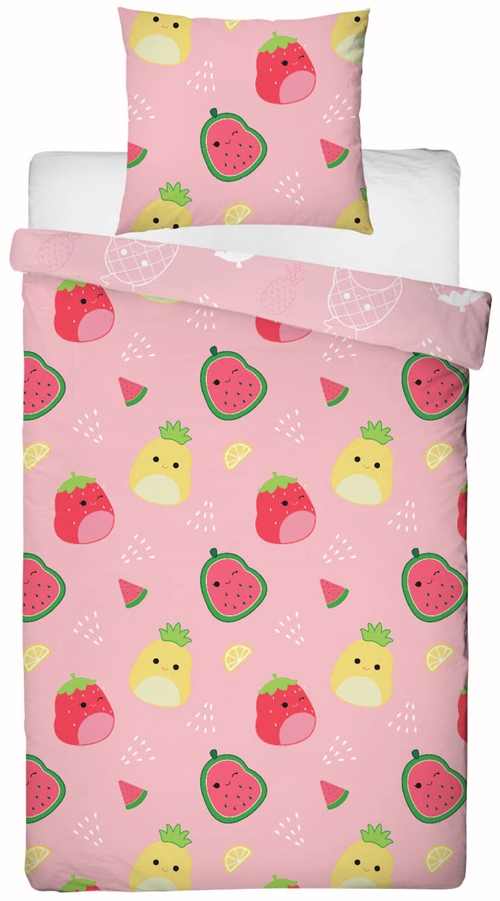 Squishmallows beddengoed - 140x200 cm - Squishmallows 2-in-1 beddengoedset - Dekbedovertrek van 100% katoen