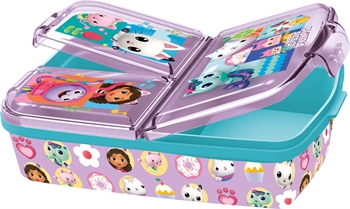 Gabby\'s Poppenhuis - Kinderlunchbox met 3 vakken - Gabby en Pandy