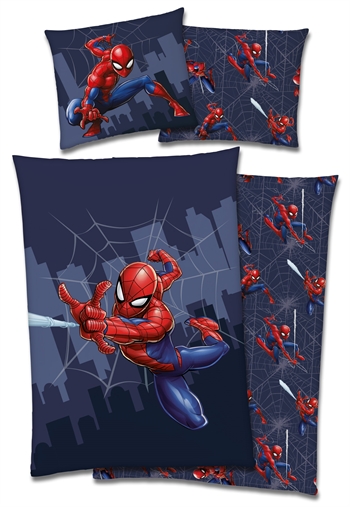 Spiderman junior beddengoed 100x140 cm - Flying - 2 in 1 - 100% katoen