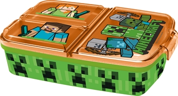 Minecraft lunchbox - Alex en Steve - lunchbox met 3 vakken voor kinderen