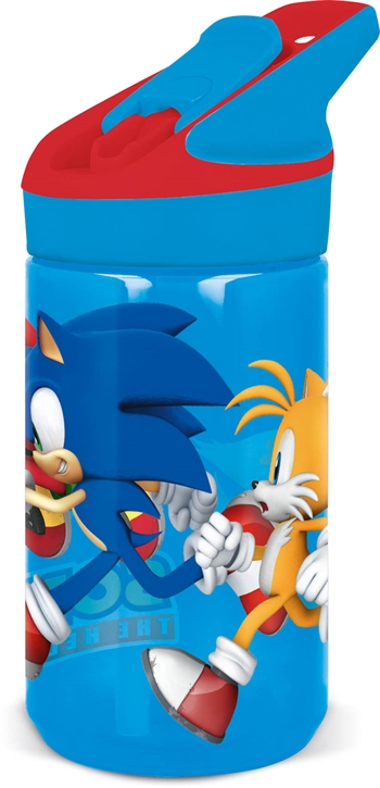 Sonic - Drinkfles met flipfunctie en rietje - Sonic, Tails en Knuckles