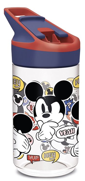 Mickey Mouse waterfles - Waterfles met flipfunctie en rietje - Disney