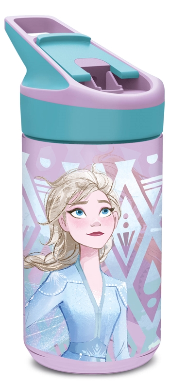 Frozen - Drinkfles met flipfunctie en rietje - Anna en Elsa