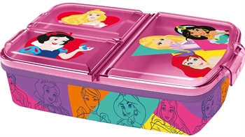 Disney prinses lunchbox - Lunchbox met 3 vakken voor kinderen - Assepoester, Rapunzel en Doornroosje