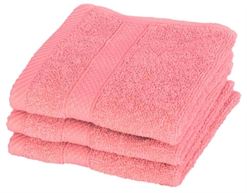 Washandje - 30x30 cm - Diamant - Roze - 100% Katoen - Zachte washandjes van Egeria