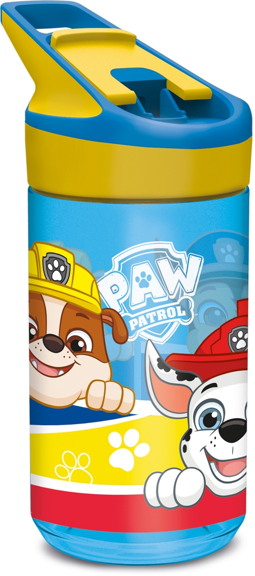 Paw Patrol - Drinkfles met flipfunctie en rietje - Marshall en Chase drinkfles