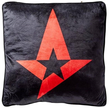 Sierkussen - 40x40 cm - Astralis - Rood/zwart