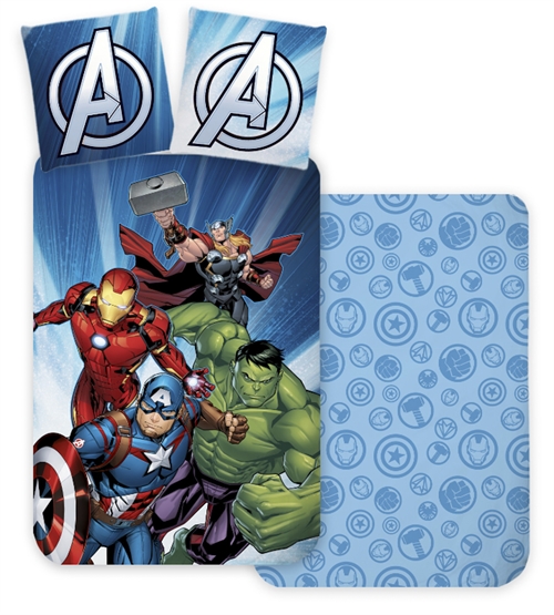 Avengers beddengoed 140x200 cm - Superhelden beddengoed - Beddengoedset van 100% katoen