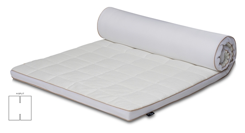 H-split topmatras - 180x200 cm 5 cm hoog - NASA Memory foam - Ergonomisch topmatras - Borg Living