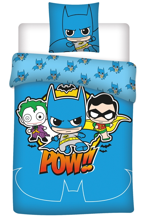 Junior beddengoed 100x140 cm - Batman DC Pop bedset junior - Omkeerbaar ontwerp - 100% katoen