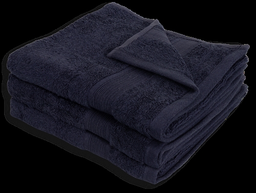 Bamboe handdoek - 50x100 cm - Donkerblauw - Zachte luxe handdoeken van Excellent - By Borg