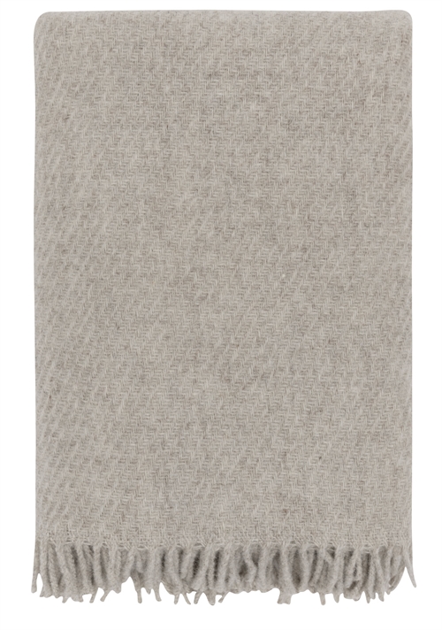 Wollen deken - 100% Ren ny wol  - Høie of Scandinavia wollen deken - Falketind beige - 120x180 cm