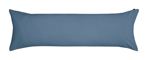 Kussensloop 50x150 cm - Frøya - Blauwe stonewashed kussensloop - 100% biologisch katoen - Høie