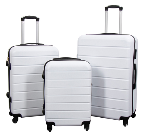 Koffer aanbieding - Set van 3 stuks. - Exclusief hardcase kofferset - Strib Wit