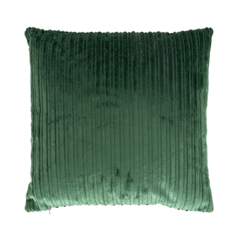 Kussen - 45x45 cm - Groen - Bankkussen met fluwelen look - Borg Living