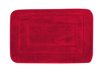 Badmat - 60x40 cm - Rood - Zachte badmat met antislipbasis