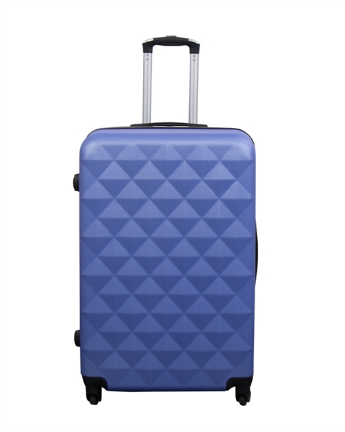 Grote koffer - Diamant blauw - Hardcase koffer - Betaalbare slimme reiskoffer