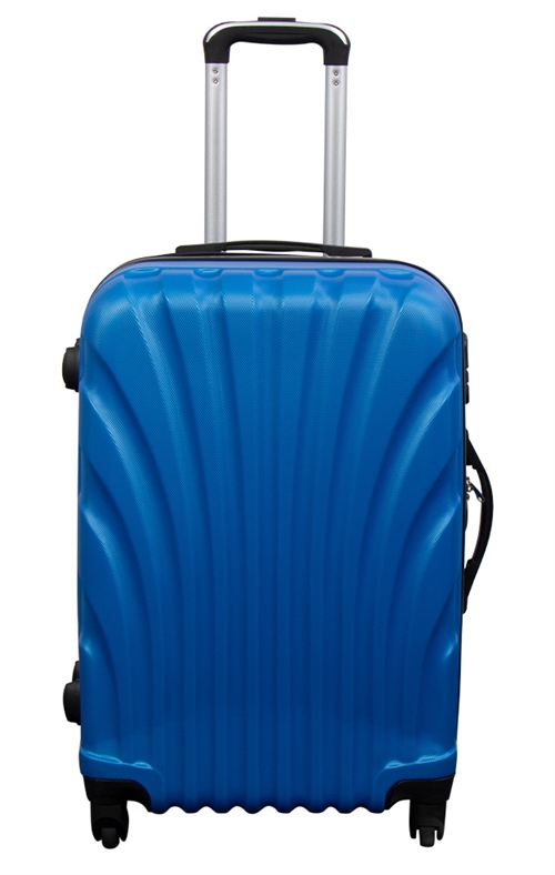 Middelgrote koffer - Mosselblauw - Hardcase koffer - Exclusieve reiskoffer