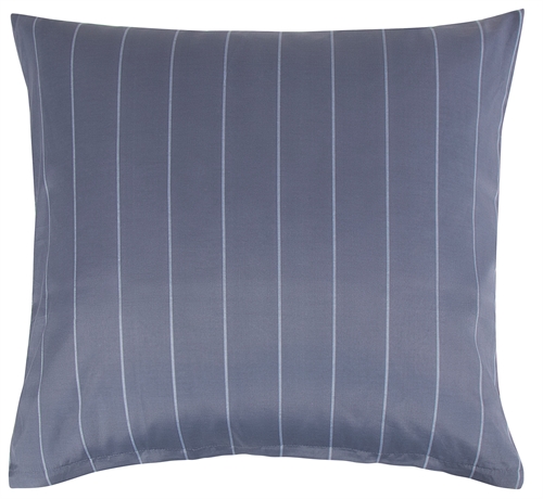 Kussensloop 60x63 cm - Blauw gestreepte kussensloop in polycotton - Borg Living